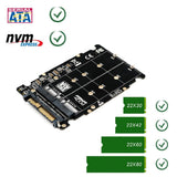 Max M.2 NVME SSD Key M/B SSD to U.2 SFF-8639 Adapter Converter Riser Card