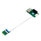 Max NGFF (M.2)  Key A/E  to PCI-E X1 Adapter Riser Card with USB 2.0 Port