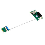 Max NGFF (M.2)  Key A/E  to PCI-E X1 Adapter Riser Card with USB 2.0 Port