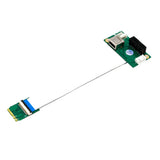 Max NGFF (M.2)  Key A/E  to PCI-E X1 Adapter Riser Card with USB 2.0 Port