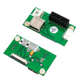 Max NGFF (M.2)  Key A/E  to PCI-E X1 Adapter Riser Card with USB 2.0 Port