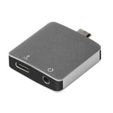 Max Type C to Audio Adapter, 2 in1 Type-C to 3.5mm Earphone Audio Jack Converter