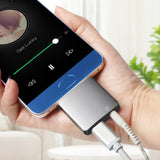 Max Type C to Audio Adapter, 2 in1 Type-C to 3.5mm Earphone Audio Jack Converter