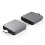 Max Type C to Audio Adapter, 2 in1 Type-C to 3.5mm Earphone Audio Jack Converter