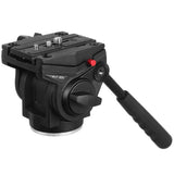 Max Video Tripod Fluid Drag Pan Head + Sliding Plate for DSLR Camera Camcorder