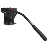 Max Video Tripod Fluid Drag Pan Head + Sliding Plate for DSLR Camera Camcorder