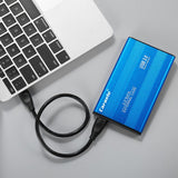 Maxbell Caraele USB3.0 External Mobile Hard Disk Storage Drive w/ Cover Blue 1T
