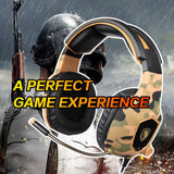 Maxbell SA818 Headset Gaming Headphones for Xbox One PC Earphone Mic yellow