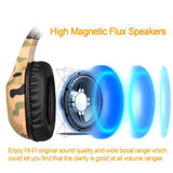 Maxbell SA818 Headset Gaming Headphones for Xbox One PC Earphone Mic yellow
