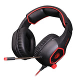 Maxbell SA818 Headset Gaming Headphones for Xbox One PC Earphone Mic black+red