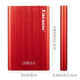 Maxbell Red External Hard Drive Disk Storage Devices 2.5'' USB3.0 SATA 1T
