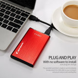 Maxbell Red External Hard Drive Disk Storage Devices 2.5 '' USB3.0 SATA 2T