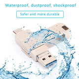 Max High Quality Metal 3 IN 1 USB Flash Drive External Pendrive 32GB