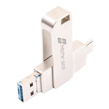 Max High Quality Metal 3 IN 1 USB Flash Drive External Pendrive 32GB