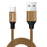 Maxbell BASEUS Micro USB Charger Charging Lead Data Sync 2A Cable 1M 1.5M 1.5m caffe