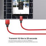 Maxbell BASEUS Micro USB Charger Charging Lead Data Sync 2A Cable 1M 1.5M 1.5m red