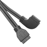 Max Computer Motherboard Mainboard 20P Elbow 50cm USB3.0 Extension Cable