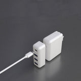 Max White - 3 Port HUB Splitter Power USB Type C Adapter Dock for Laptop