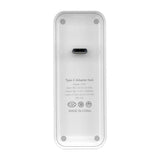 Max White - 3 Port HUB Splitter Power USB Type C Adapter Dock for Laptop