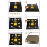 Max 235mm 3D Printer Spring Steel Sheet Heat Bed + Magnetic Blocks for Ender 3