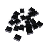 Max 20pcs 23.5x15.8-30MM MOSFET Aluminium Heat Sink TO-220 Transistor Heatsink
