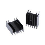 Max 20pcs 23.5x15.8-30MM MOSFET Aluminium Heat Sink TO-220 Transistor Heatsink