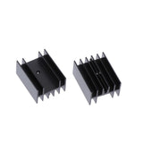 Max 20pcs 23.5x15.8-30MM MOSFET Aluminium Heat Sink TO-220 Transistor Heatsink