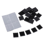 Max 20 Pieces Aluminum Radiators Heat Sinks 18x18x5mm + Pre-applied Thermal Tape