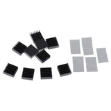 Max 10 Pieces Aluminum Radiator Heatsink Heat Sink Pad Replacement 14x14x6mm