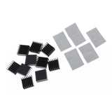 Max 10 Pieces Aluminum Radiator Heatsink Heat Sink Pad Replacement 14x14x6mm