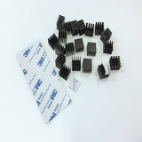 Max 20 Pieces Aluminum Radiators Heat Sinks 14x14x11mm Pre-applied Thermal Tape