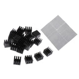 Max 20 Pieces Aluminum Radiators Heat Sinks 14x14x11mm Pre-applied Thermal Tape
