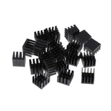 Max 20 Pieces Aluminum Radiators Heat Sinks 14x14x11mm Pre-applied Thermal Tape