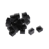 Max 20 Pieces Aluminum Radiators Heat Sinks 14x14x11mm Pre-applied Thermal Tape