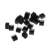 Max 20 Pieces Aluminum Radiators Heat Sinks 14x14x11mm Pre-applied Thermal Tape
