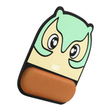 Max Comfort Wrist Support Mouse Pad Silicone Protect Mouse Mat Owl Pattern Green