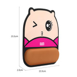 Max Comfort Mouse Pad Silicone Cartoon Protect Mouse Mat Cat Pattern Rose Red