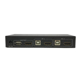 Max 2 Ports USB HDMI KVM Switch Box 4K HD VGA to USB KVM Splitter