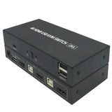 Max 2 Ports USB HDMI KVM Switch Box 4K HD VGA to USB KVM Splitter