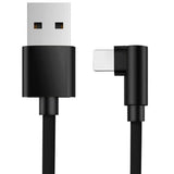 Maxbell 90 Degree Fast Charging Micro USB Fast Data Sync Charger Cable 1.2m Black