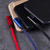Maxbell 90 Degree Fast Charging Micro USB Fast Data Sync Charger Cable 1.2m Black