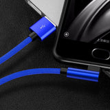 Max 90 Degree Fast Charging Type C USB Fast Data Sync Charger Cable 1.2m Blue