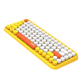 Max 84 Key Wireless Bluetooth Lightless Keyboard for PC Laptop Tablet Yellow