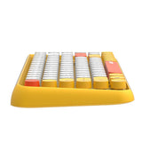 Max 84 Key Wireless Bluetooth Lightless Keyboard for PC Laptop Tablet Yellow