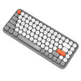Max 84 Key Wireless Bluetooth Lightless Keyboard for PC Laptop Tablet Gray