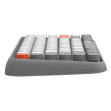 Max 84 Key Wireless Bluetooth Lightless Keyboard for PC Laptop Tablet Gray