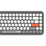 Max 84 Key Wireless Bluetooth Lightless Keyboard for PC Laptop Tablet Gray