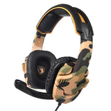 Max 3.5mm Gaming Headsets with Microphone Anti-Noise for PS4 Laptop Camouflage