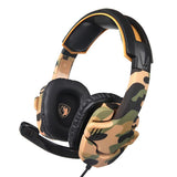 Max 3.5mm Gaming Headsets with Microphone Anti-Noise for PS4 Laptop Camouflage