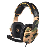 Max 3.5mm Gaming Headsets with Microphone Anti-Noise for PS4 Laptop Camouflage